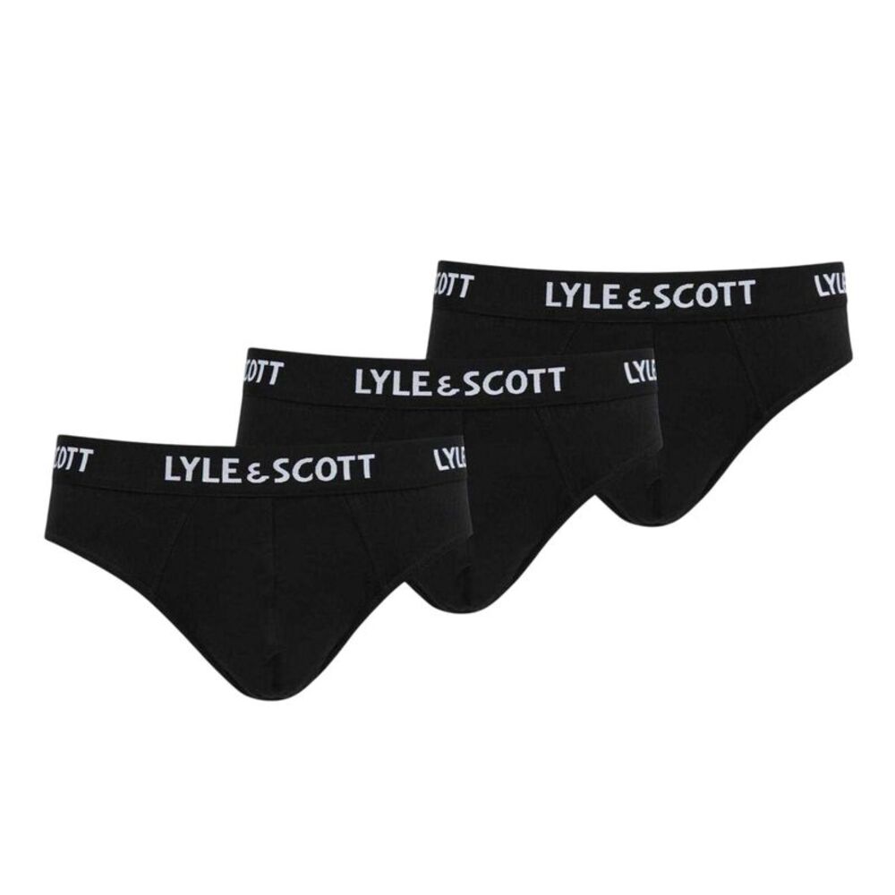 Lyle & Scott Mens Briefs (Pack of 3) / Black